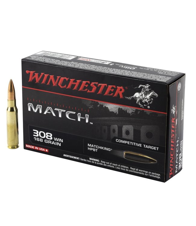 WINCHESTER MATCH 308WIN 168GR HPBT 20RS/BOX