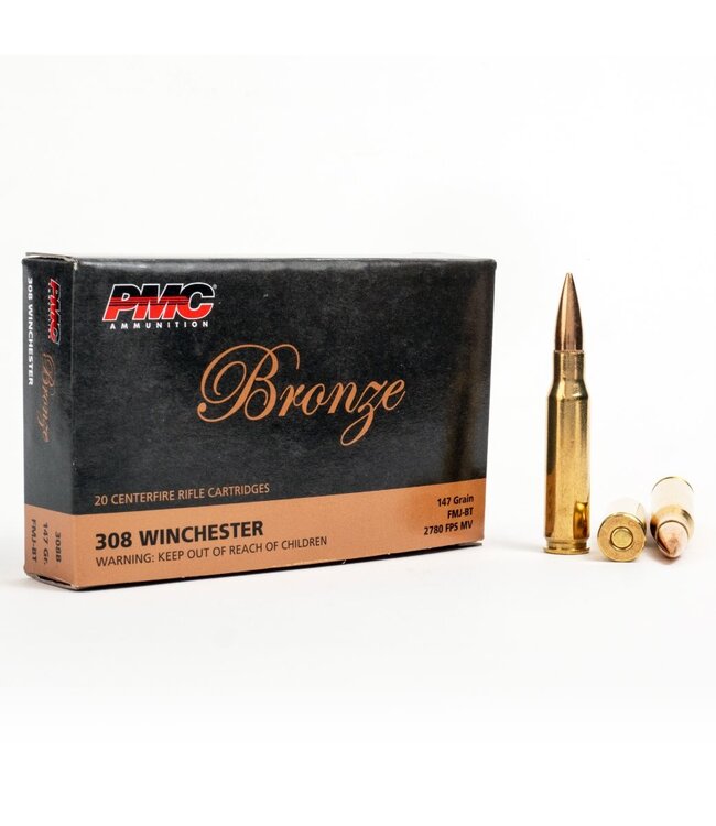PMC .308Win (7.62 NATO) 147GR FMJ-BT 20 ROUNDS