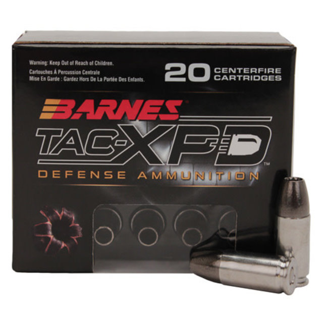 Barnes 21551 9mm 115gr +P TAC-XP 20 rds/box