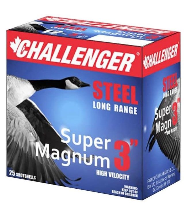 CHALLENGER SUPER MAGNUM 3" STEEL #2  1 3/8OZ 1400FPS   25RS/BOX