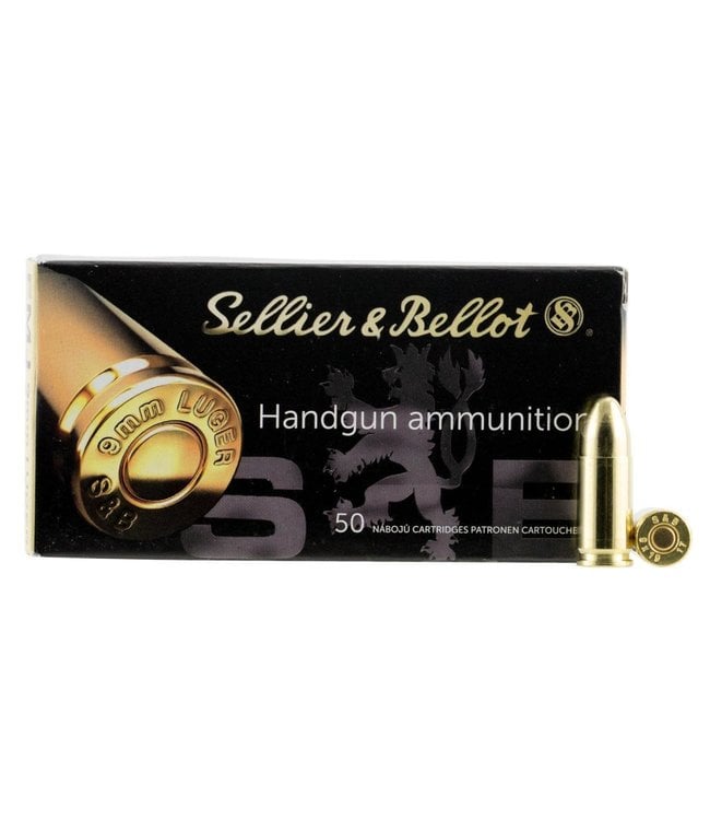 SELLIER & BELLOT (S&B) 9MM  124 FMJ 2000RS (STORE PICK UO ONLY)