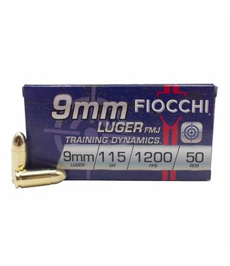 FIOCCHI FIOCCHI 9MM 115GR FMJ  2000RS/CASE