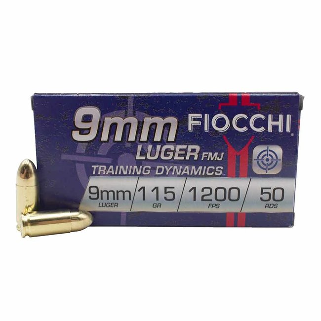 FIOCCHI 9MM 115GR FMJ  2000RS/CASE