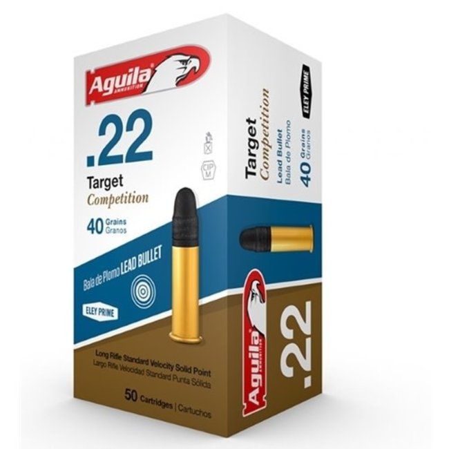 AGUILA TARGET COMPETITION 22LR 40GR  1080FPS 50RS/BOX