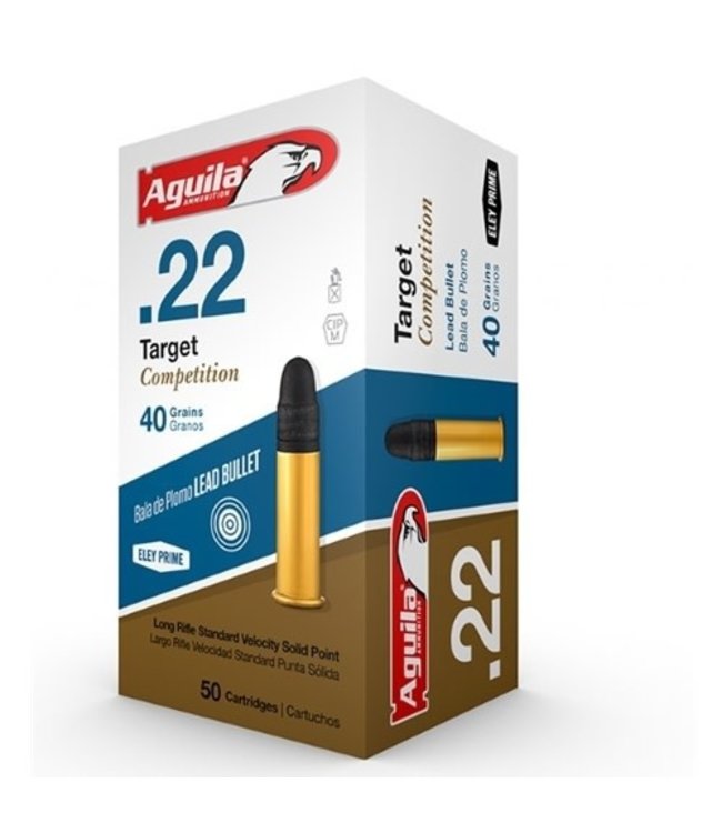 AGUILA TARGET COMPETITION 22LR SP 40GR  1080FPS 50RS/BOX