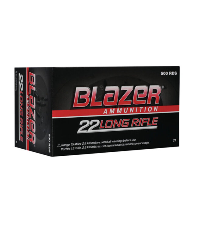 CCI BLAZER .22 LR High Velocity Lead RN 40 Gr 500/BOX