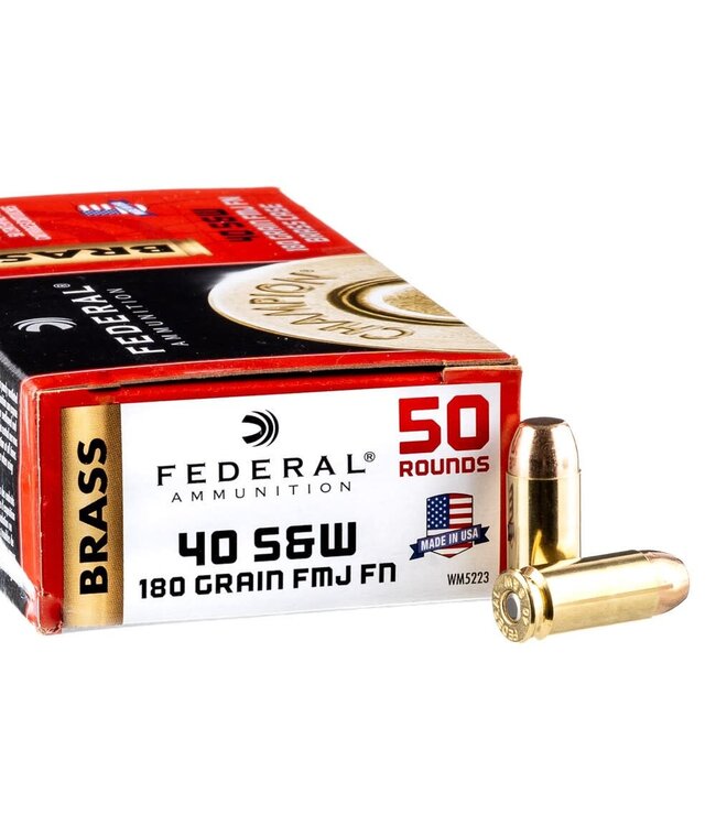 FEDERAL  CHAMPION  40S&W 180GR FMJ 50RS/BOX