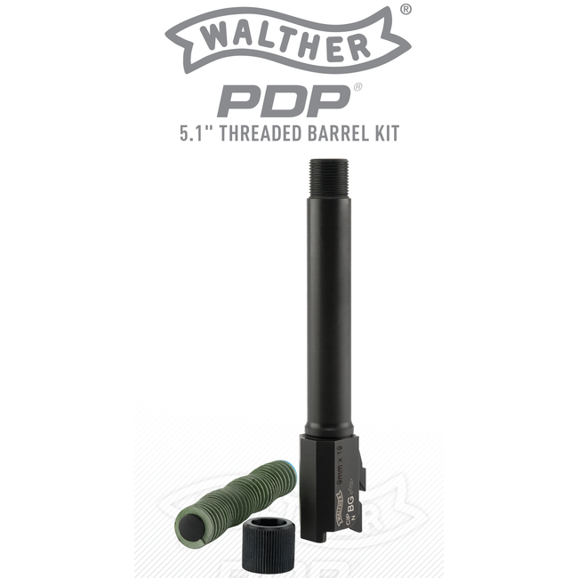 WALTHER PDP 5.1″ THREADED BARREL (POLYGON) 9MM KIT