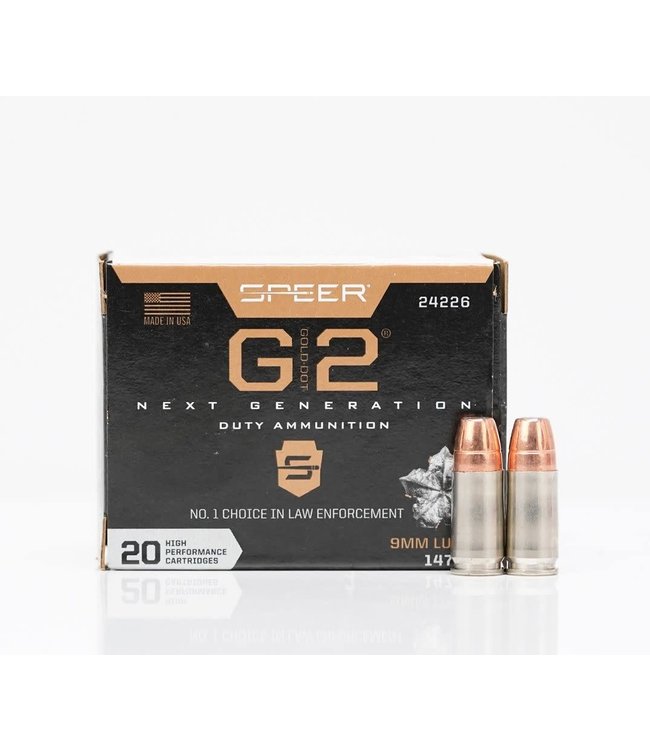 SPEER LE GOLD DOT DUTY AMMO 147GR 9MM JHP