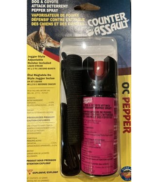 COUNTER COUNTER ASSAULT DS-40P DOG & COYOTE  ATTACKK DETERRENT PEPPER SPRAY  40G