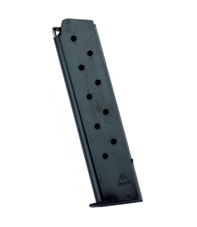 Mec-Gar 1911 .45 ACP 10 Round Extended Magazine With A Blued Finish