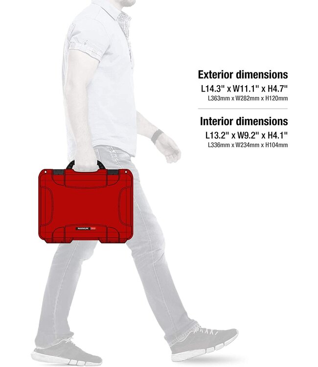 Nanuk Cases 910 Case w/ foam-Red
