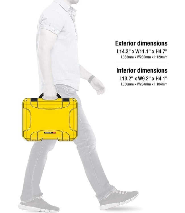 Nanuk Cases 910 Case w/ foam-Yellow