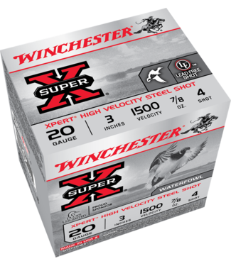 Winchester WINCHESTER XPERT HIGH VELOCITY STEEL SHOT 20GA 3" #4