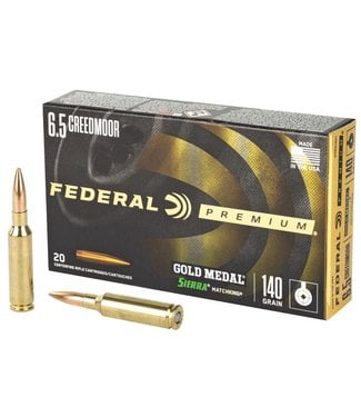 Federal FEDERAL GOLD MEDAL 6.5 CREEDMOOR 140GR SMK BTHP 20RS/BOX