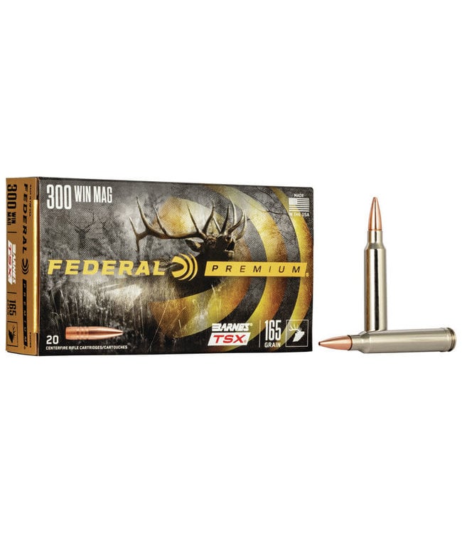 FEDERAL PREMIUM 300WIN MAG 165GR BARNES TSX 20RS/BOX