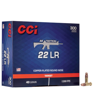 CCI CCI AR TACTICAL 22LR 40GR COPPER-PLATE RN 1200FPS 300RS/BOX
