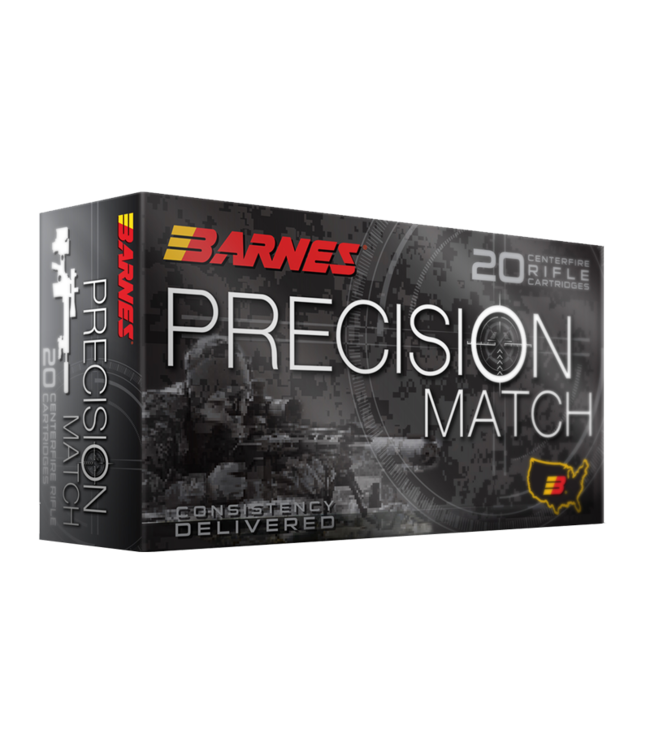 BARNES PRECISION MATCH 6.5CREEDMOOR 140GR OTM BT 20RS/BOX