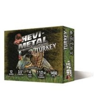 HEVI HEVI SHOT HEVI-METAL TURKEY NON-TOXI 3.5" 1 1/4OZ 1450FPS #4-5RS/BOX — Solely Outdoors
