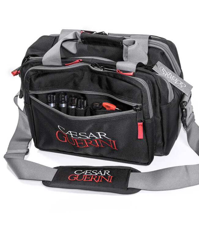 CAESAR GUERINI SHOOTER DUFFLE BAG W/MULTIPLE POCKETS