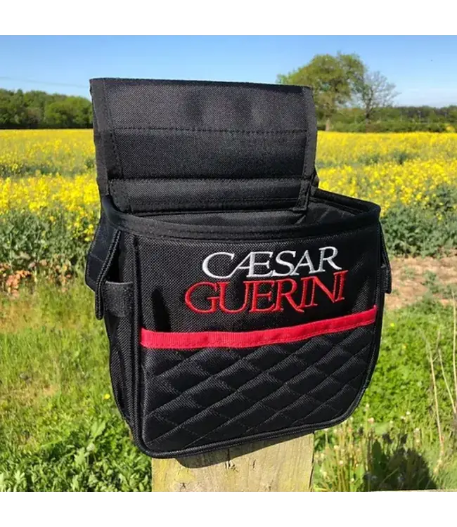 CAESAR GUERINI BLACK SHELL POUCH-K60448