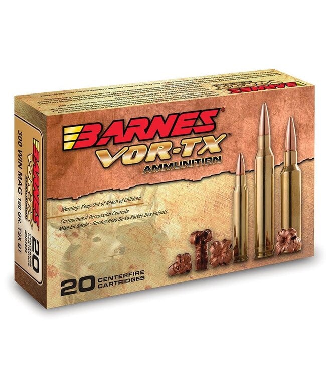 BARNES VOR-TX 7mm Rem Mag 160gr TSX Boat Tail 20 Rds/Box BB7MM2