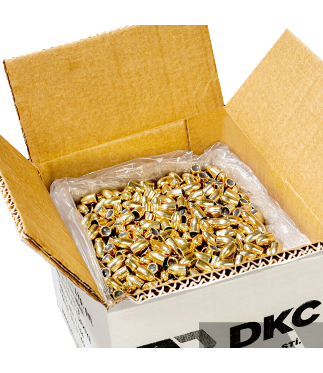 DKC 9MM 124GR COPPER MEATL JACKET BULLET ROUND NOSE 2500PCS/CASE Solely Outdoors Inc.