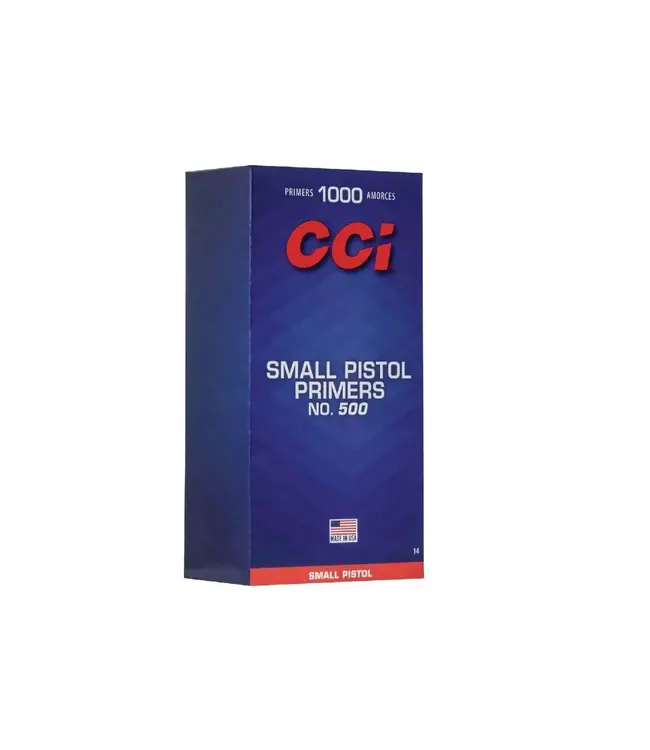 CCI. #500 STD SMALL PISTOL PRIMERS 1000CT/PACK