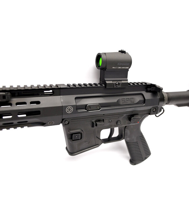 B&T SPC9 9mm,18.7"/477mm, Glock Lower, 6-Pos, Aimpoint Micro T1, Black