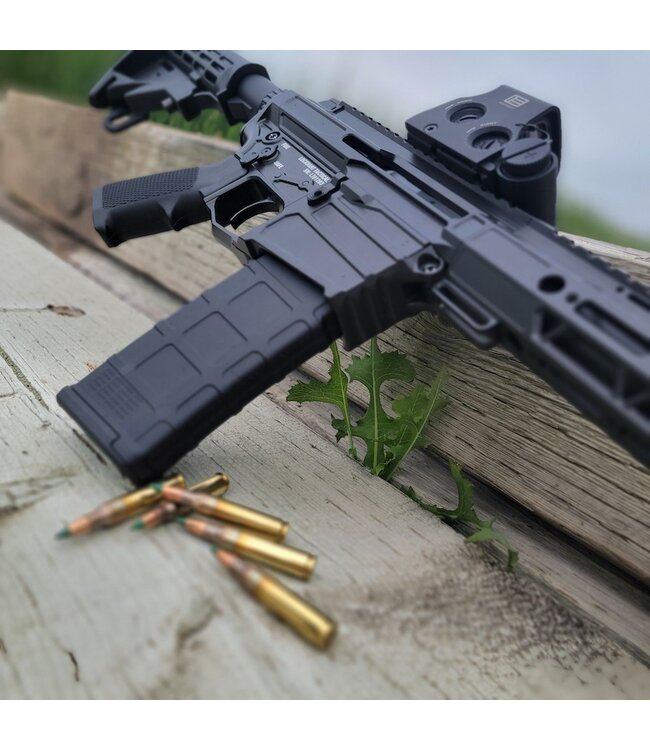 Lockhart Tactical Raven 5.56 NATO 18.6″ PLATINUM W/ LTAC Talon Ambi Top Style Charging Handle Black Non-Restricted