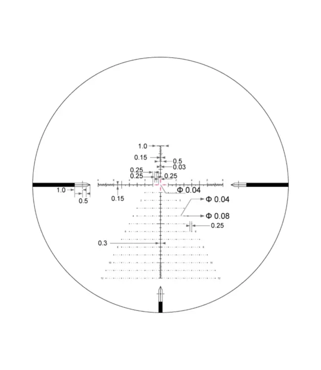 Arken EP5 5-25X56 FFP MIL VPR Reticle with Zero Stop