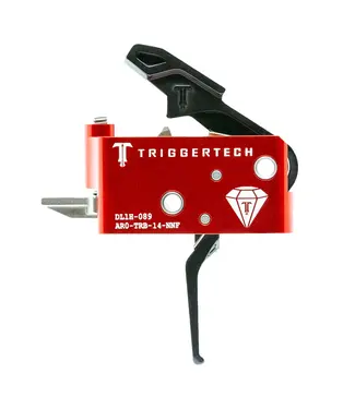 TRIGGER TECH TriggerTech AR15 Diamond Flat Blk/Red Two Stage Trigger