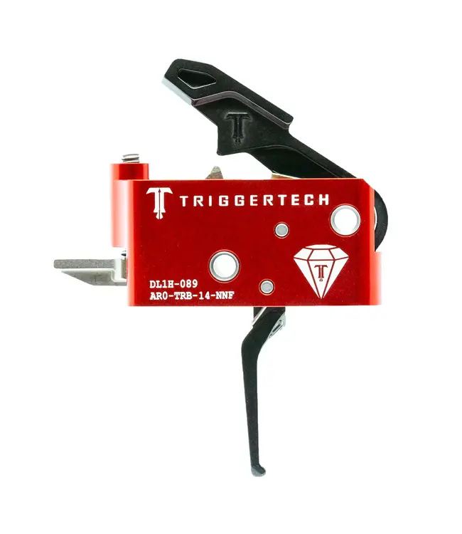 TriggerTech AR15 Diamond Flat Blk/Red Two Stage Trigger