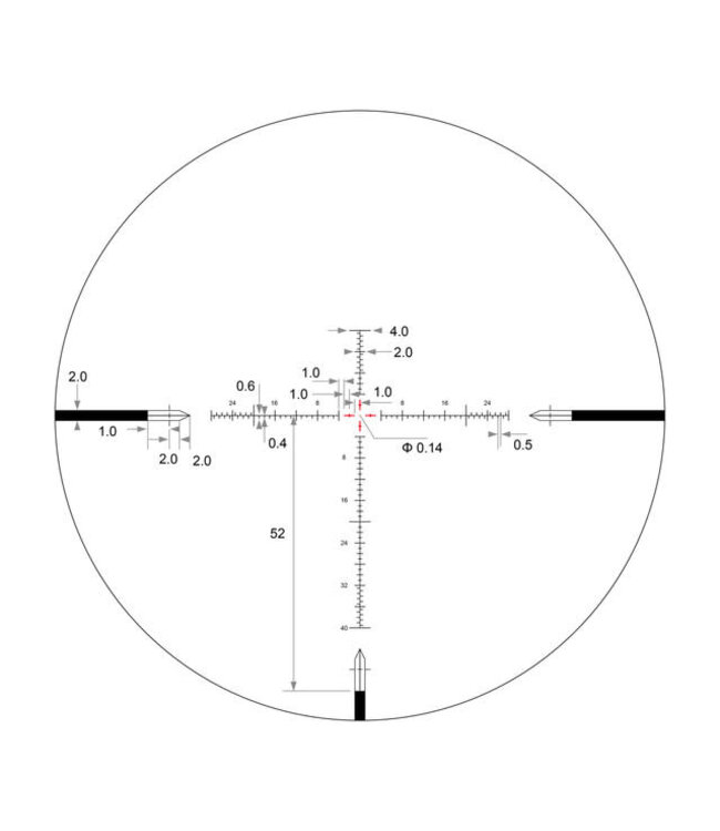 Arken EPL4 4-16x44mm FFP MOA VPR Reticle with Zero Stop – 30mm Tube