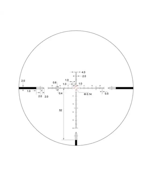 Arken EPL-4 6-24x50mm FFP MIL VPR Reticle with Zero Stop
