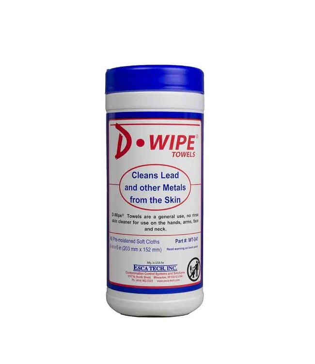 ESCA-Tech D-Wipe® Towels – 40 wipes
