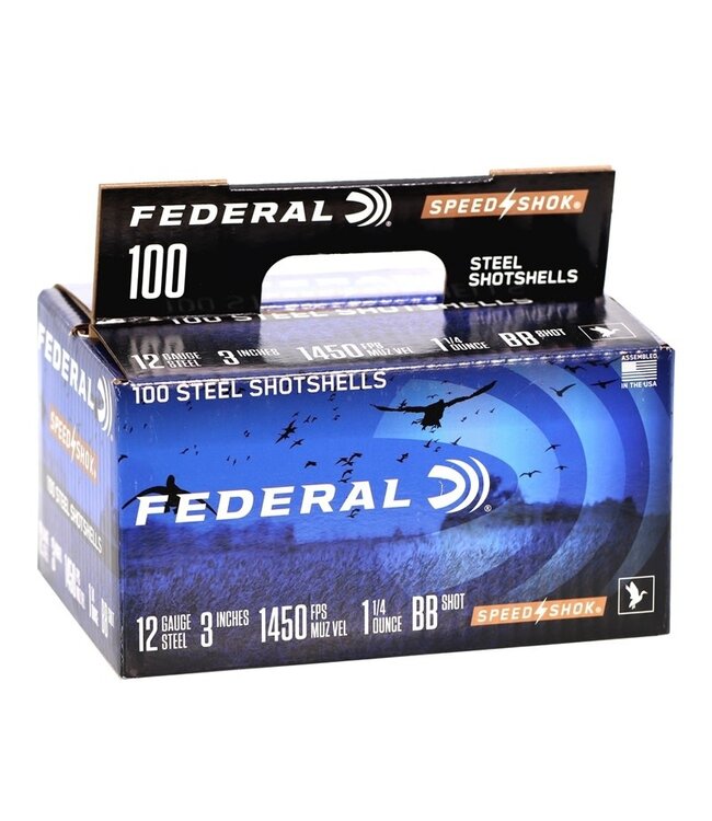 Federal Speed-Shok 12GA 3” 1 1/4OZ BB 100/Box