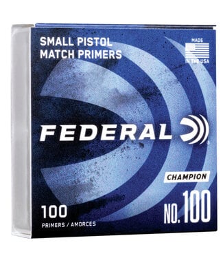 Federal FEDERAL #100 SMALL PISTOL PRIMERS 1000ct