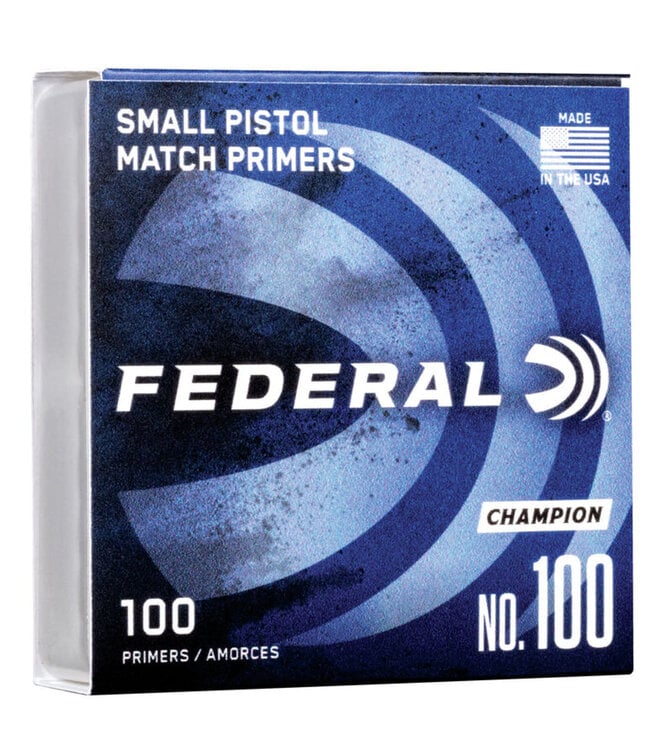 FEDERAL #100 SMALL PISTOL PRIMERS 1000ct