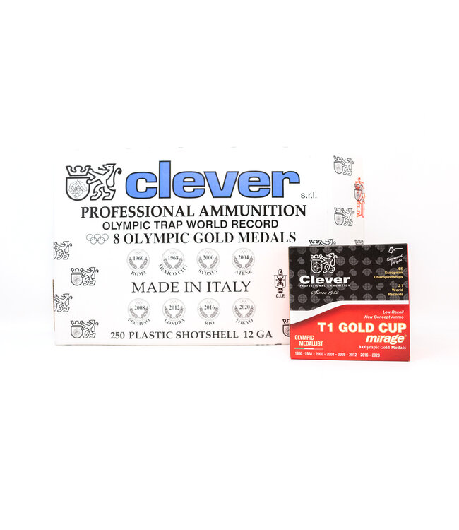 Clever T1 Super Target 12Ga, 2-3/4″, 1oz, 28g, 1220 FPS #7.5 250 Rds/Case (STORE PICK-UP ONLY)