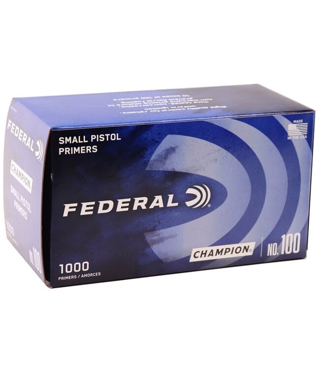 FEDERAL #100 SMALL PISTOL PRIMERS 5000ct