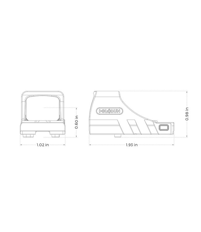 HOLOSUN SCS PDP Solar Charging Enclosed Green Reticle Sight for PDP 2.0