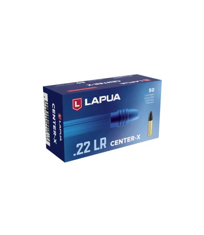LAPUA .22 LR Center-X 40 Gr Lead RN 50/Box