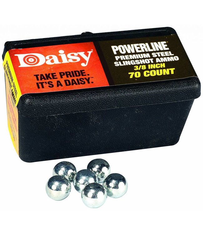 Daisy Powerline Premium 3/8 Inch Slingshot Ammo 70 Count