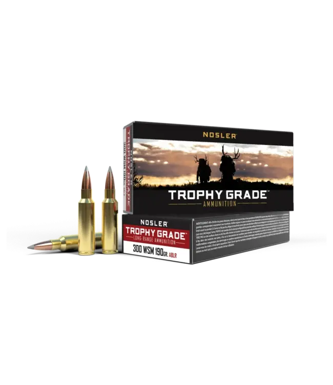 Nosler Trophy Grade 300 WSM 190gr 20 Rds/Box