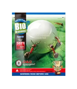 G&G G&G BB'S AMMO BIODEGRADABLE 6.0mm  0.28G 1KG / 3500RS