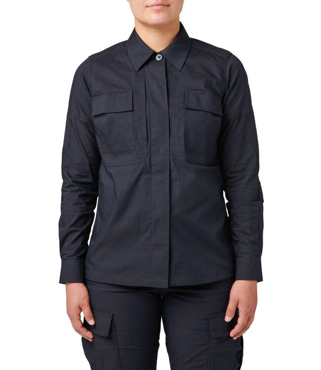 5.11 Flex-Tac TDU Ripstop LS Shirt, Black, Medium