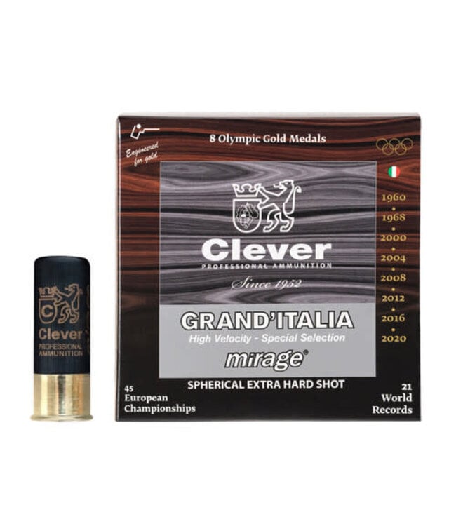 CLEVER  T3 MIRAGE GRAND ITALIA 12 GA, 2 3/4" 7/8 OZ(24G) #7.5  250 RDS (STORE PICK UP ONLY)