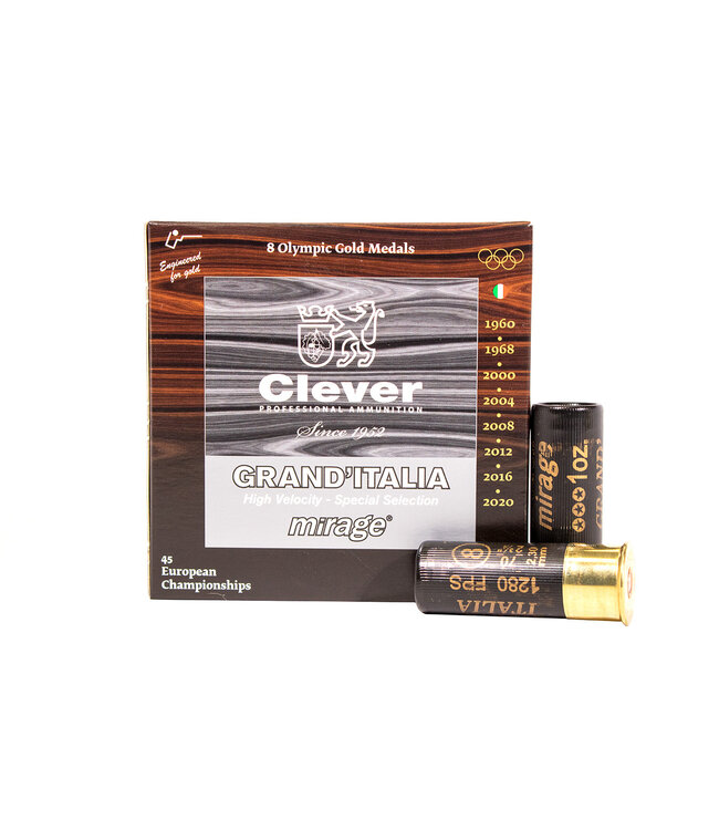 CLEVER  T3 MIRAGE GRAND ITALIA 12 GA, 2 3/4" 7/8 OZ(24G) #7.5  25Rds/Box