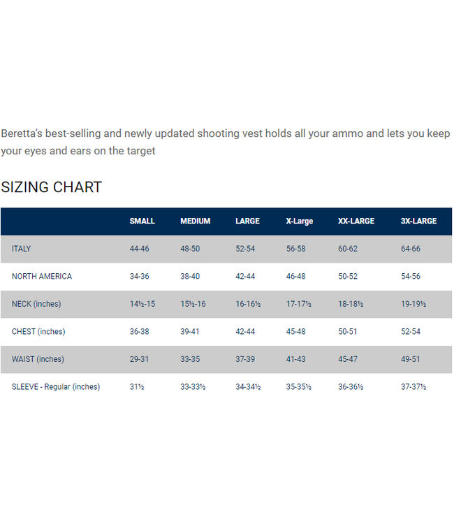 Beretta Olympic Shooting Vest 3.0 – Black & Orange LARGE